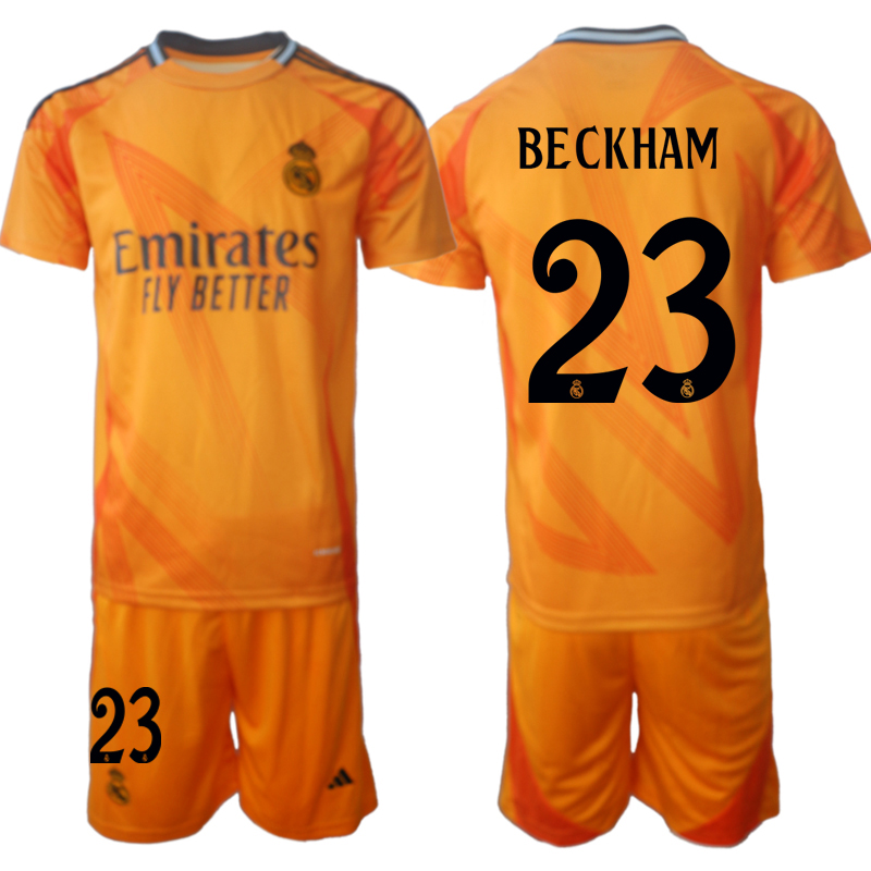 Men 2024-2025 Club Real Madrid away orange #23 Soccer Jersey